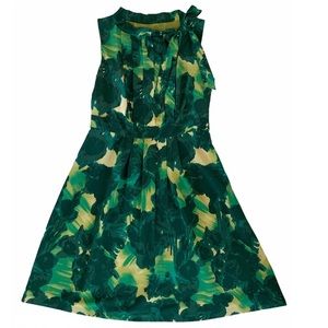 Merona Tie-Neck Vintage-Style Green Dress/Sundress